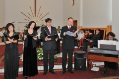 Kwartet: Magdalena Witczak, Alicja Rumianowska, Jacek Szymański i Grzegorz Piotr Kołodziej