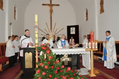 Mszę św. odpustową odprawili ks. kan. Zdzisław Golan i ks. Jacek Kotowski